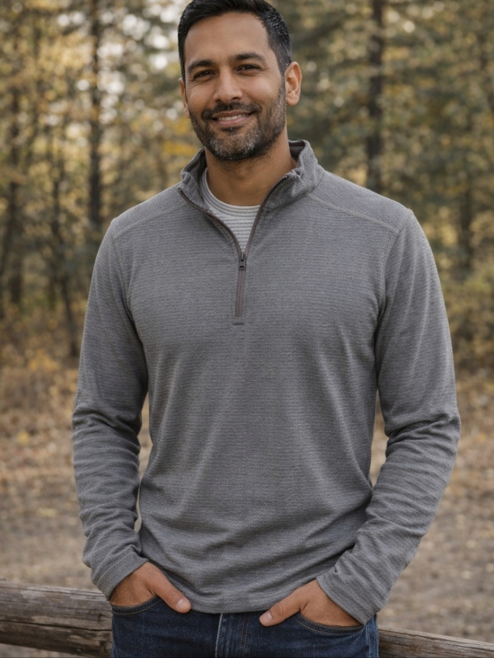Patagonia Men's Grey Half-Zip Pullover